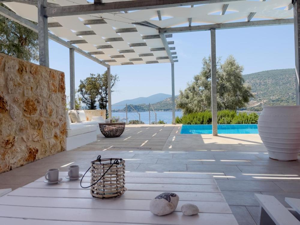 Zidanos Luxurious Sea Front Villa Marantochori Luaran gambar